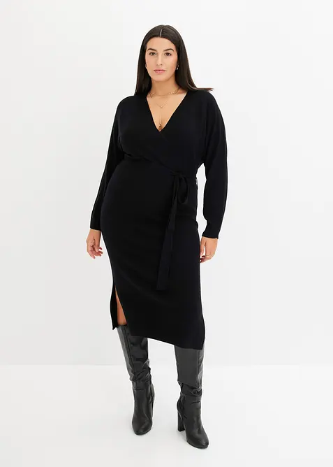 Robe pull fluide en viscose mélangée, bonprix