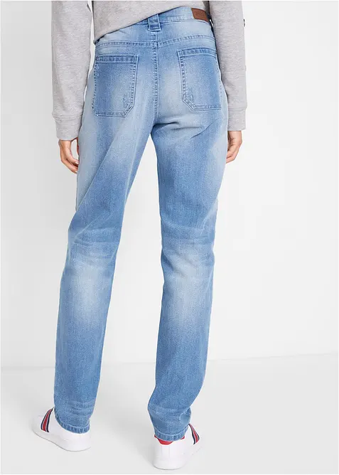 Jean boyfriend taille mi-haute, stretch confort, bonprix