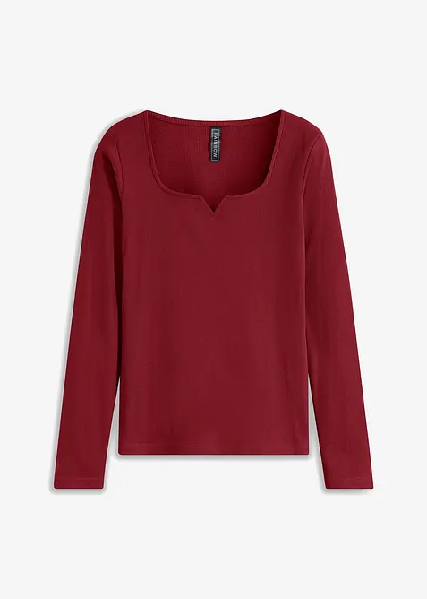 T-shirt côtelé 100% coton, bonprix