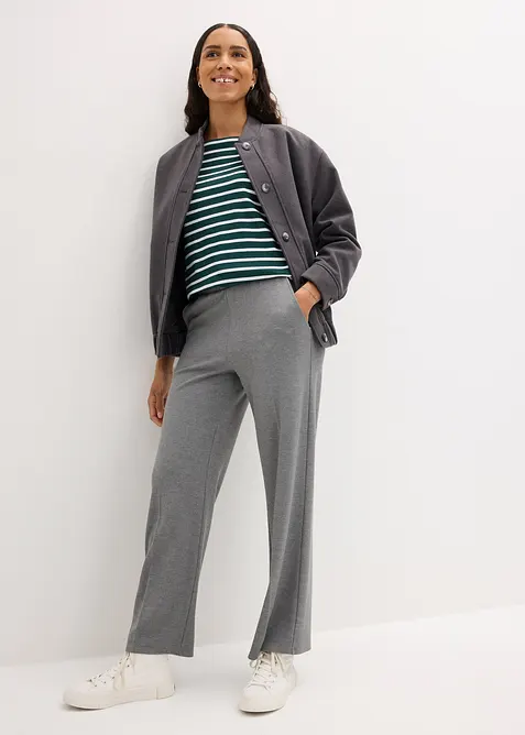 Langarmshirt aus reiner Bio-Baumwolle, (2er Pack), bonprix