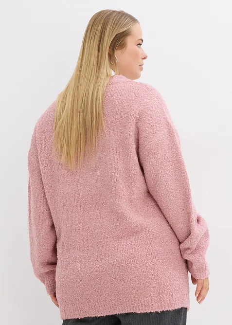 Pull en grosse maille &agrave; col en V, bonprix