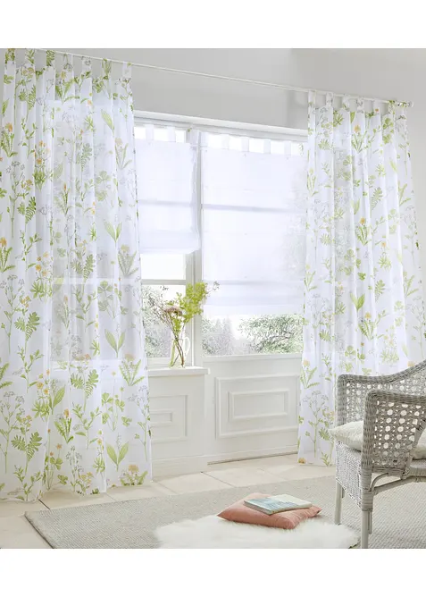 Faltrollo aus leichtem Voile, bonprix