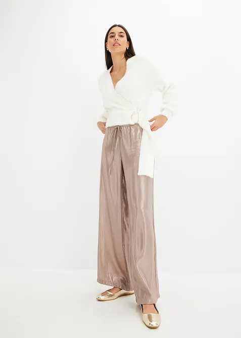 Wickelpullover mit Accessoire, bonprix