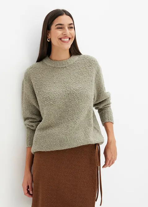 Oversize-Pullover aus Flauschgarn, bonprix