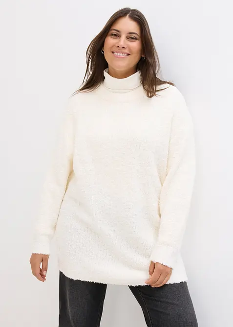 Oversize-Pullover aus Flauschgarn, bonprix
