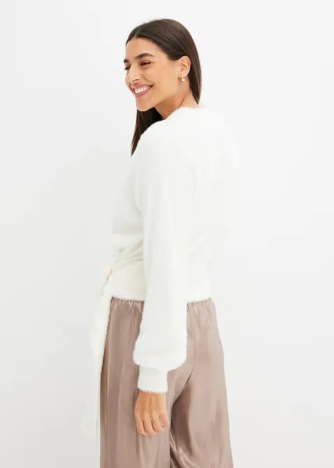 Wickelpullover mit Accessoire, bonprix