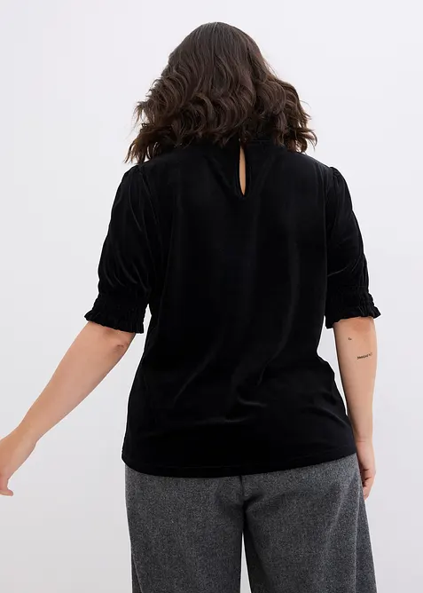 Shirt aus softem Samt, bonprix