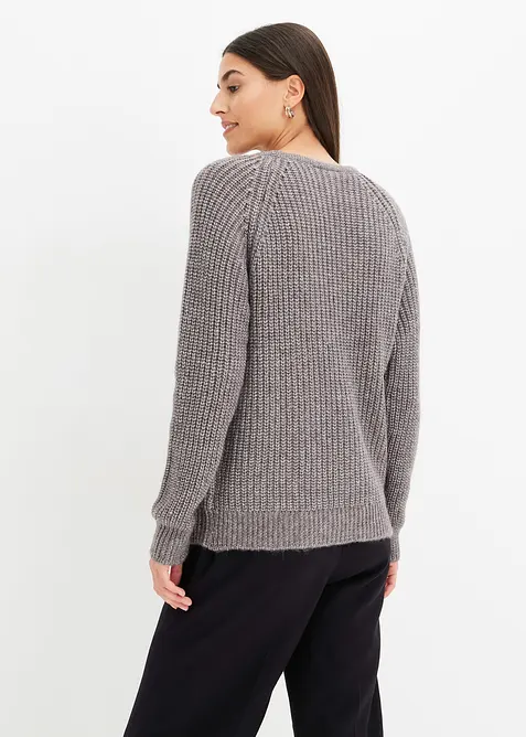 Grobstrickpullover mit Glanzgarn, bonprix