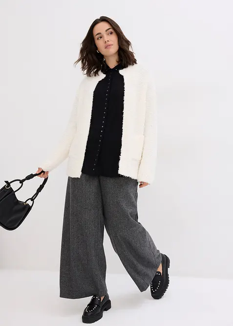 Hemdbluse  mit Glitzersteinchen, bonprix