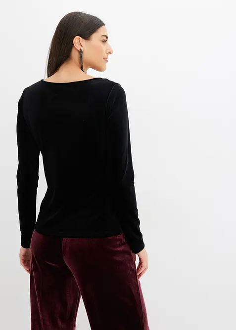 Shirt aus softem Samt, bonprix
