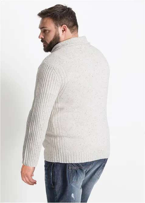 Pull en grosse maille à col châle, bonprix