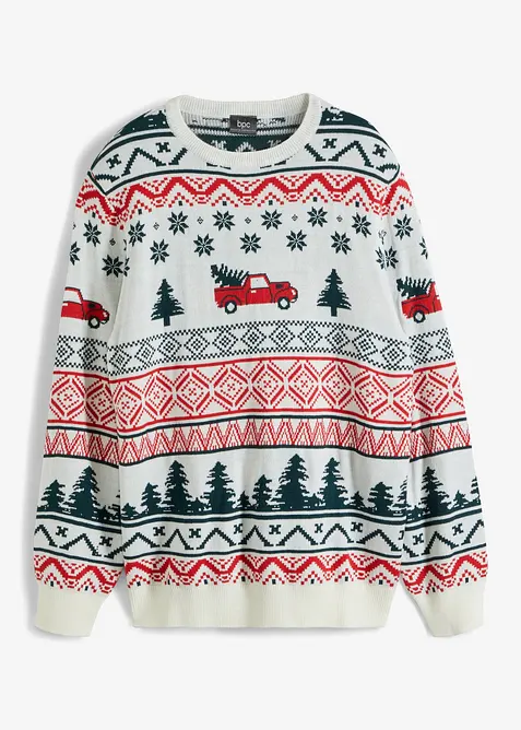 Pull de No&euml;l en fine maille, bonprix