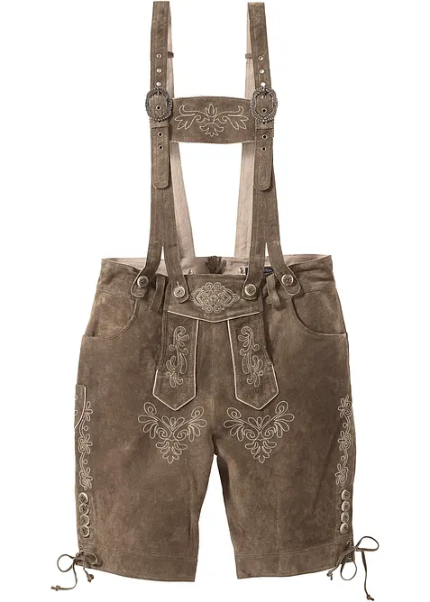 Regular Fit Trachtenhose aus Leder, bonprix