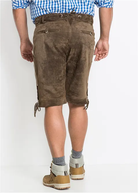 Short bavarois regular en cuir, bonprix