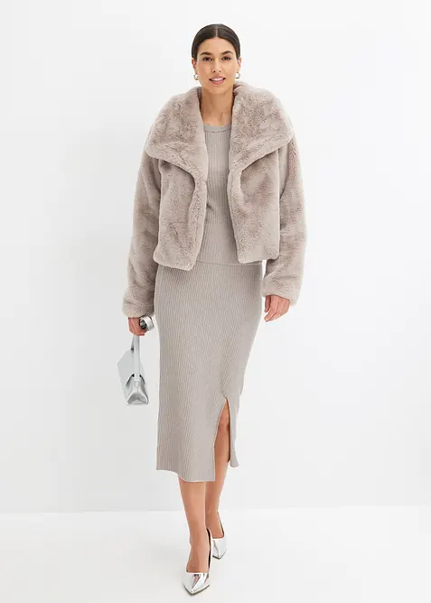 Veste en peluche, bonprix