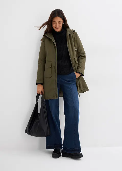 Parka d&rsquo;hiver rembourr&eacute;e &agrave; capuche doubl&eacute;e sherpa, bonprix