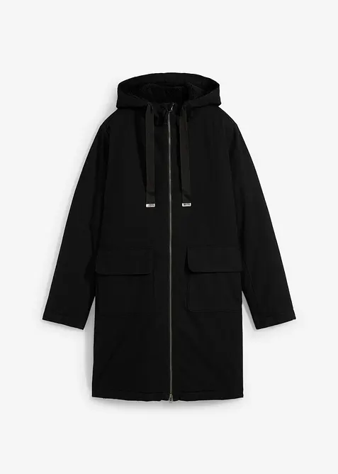 Parka d’hiver rembourrée à capuche doublée sherpa, bonprix