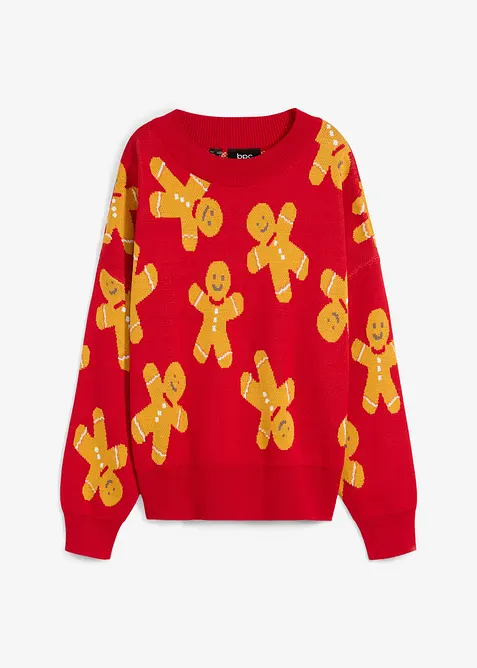 Feinstrickpullover mit Rundhals, oversized, bonprix