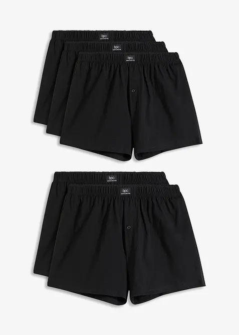 Lockere Jersey Boxershorts aus Baumwolle (5er Pack), bonprix