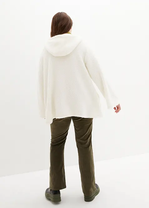 Teddy-Fleece Jacke in A-Linie mit Seitenschlitzen, bonprix