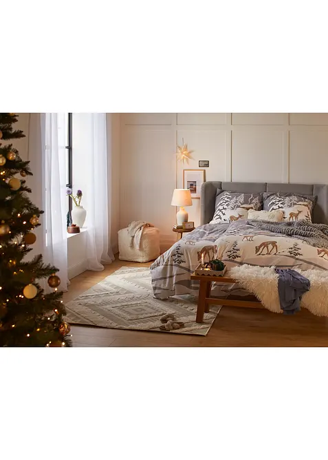 Bettw&auml;sche mit Rehdesign, bonprix