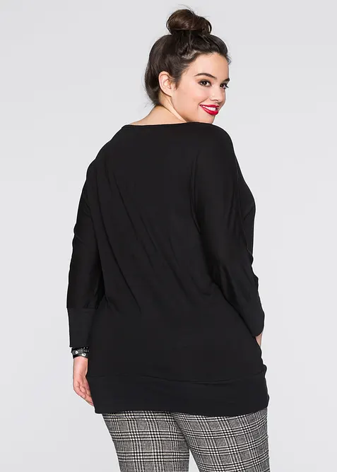 Oversized-Shirt aus fließender Viskose, bonprix
