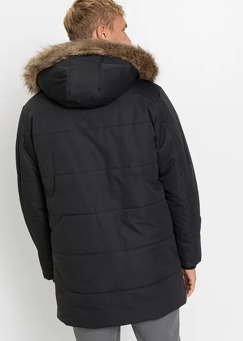 Parka d’hiver à doublure peluche et capuche amovible, bonprix