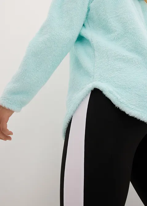 Weit geschnittener Loungewear Kuschel-Fleece Longpullover, bonprix