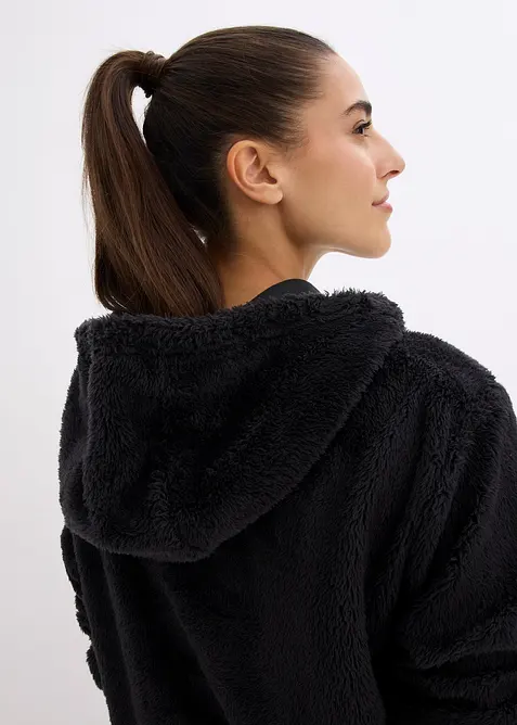 Weit geschnittener Loungewear Kuschel-Fleece Longpullover, bonprix