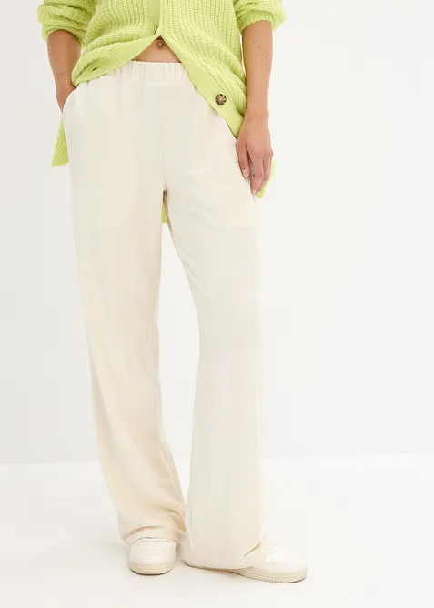 Weite Schlupfhose in Cordoptik, bonprix