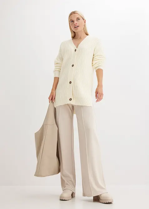 Gilet doux en grosse maille de laine mélangée, bonprix