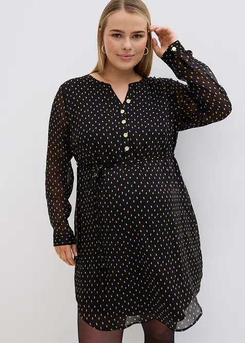 2-in-1 Umstands- und Stillkleid aus Chiffon, bonprix