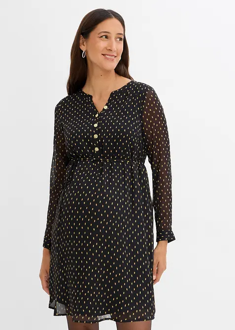 2-in-1 Umstands- und Stillkleid aus Chiffon, bonprix