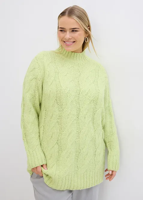 Pullover mit Zopfmuster, bonprix