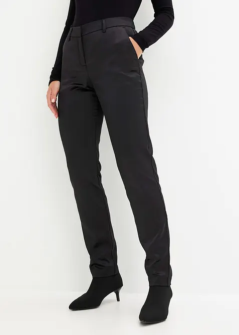 Pantalon de tailleur en satin, bonprix
