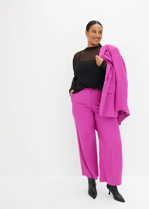 Langarmshirt aus transparentem Mesh, bonprix