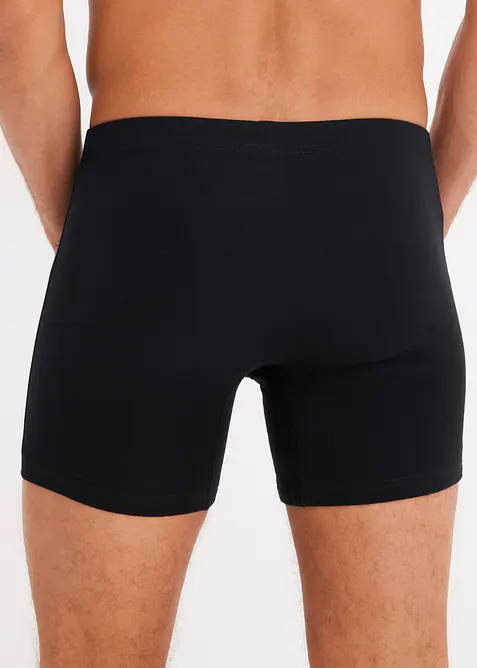 Lot de 5 boxers midi coton, bonprix