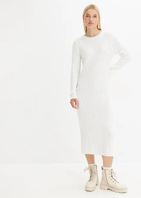 Geripptes Strickkleid, bonprix