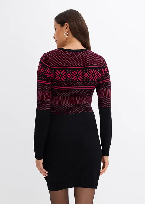 Umstandskleid in Strick mit Norwegermuster, bonprix