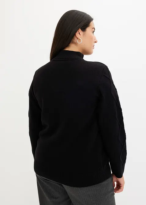 Pull camionneur en maille torsadée, bonprix