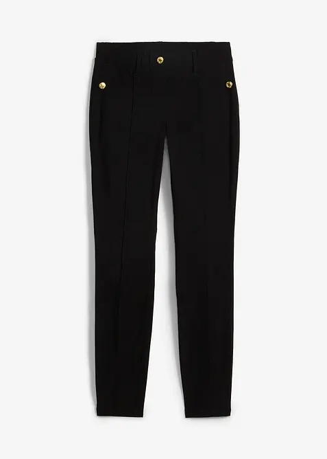 Pantalon extensible à taille élastiquée, viscose majoritaire, bonprix