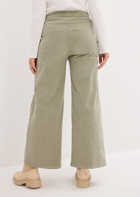 Cordhose mit Bequembund, High Waist, bonprix