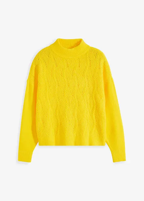 Oversize Boxy-Pullover mit Struktur, bonprix