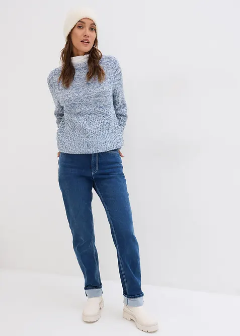 Jean chaud droit, taille haute, bonprix