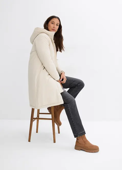 Manteau d&rsquo;hiver avec doublure capuche en polaire peluche, bonprix