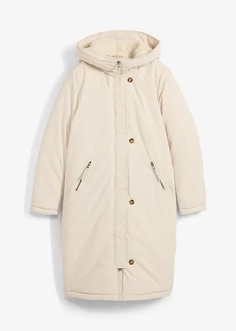 Manteau d&rsquo;hiver avec doublure capuche en polaire peluche, bonprix