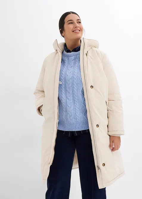 Manteau d&rsquo;hiver avec doublure capuche en polaire peluche, bonprix