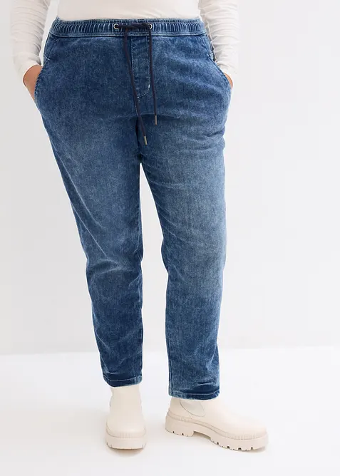 Jean boyfriend taille mi-haute, thermique, bonprix