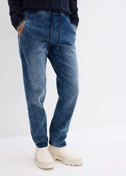 Jean boyfriend taille mi-haute, thermique, bonprix