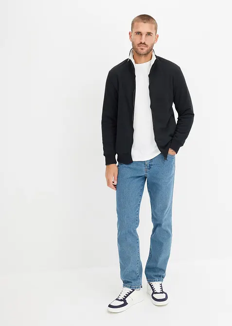 Jean droit extensible, coupe classique, bonprix